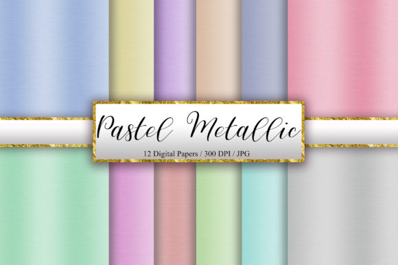 Download Pastel Metallic Background Digital Paper - Metallic background Collection
