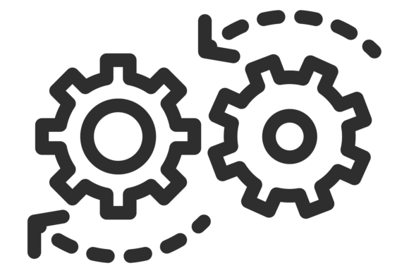 Download Rotating Gears. Process Icon. Linear Mac - Mac Collection